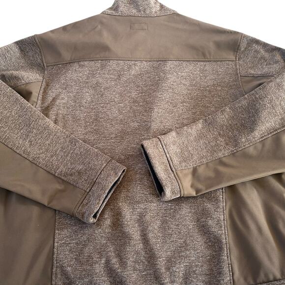 NEW NRA Soft Shell Fleece Jacket Men's XL Brown Performance Eagle Logo Full Zip - Picture 2 of 9